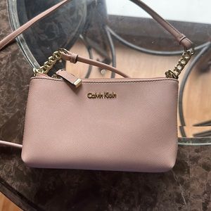 Calvin Klein pink mini purse